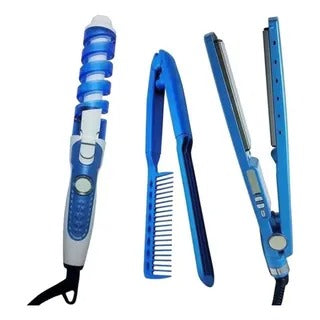 Combo Plancha + Rizadora + Regalo Sorpresa 🎁 Nano Titanium
