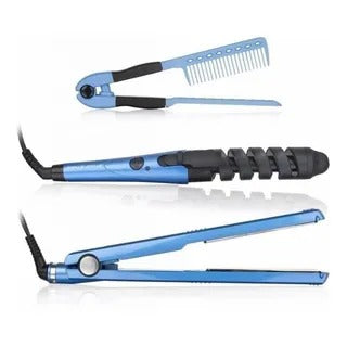 Combo Plancha + Rizadora + Regalo Sorpresa 🎁 Nano Titanium