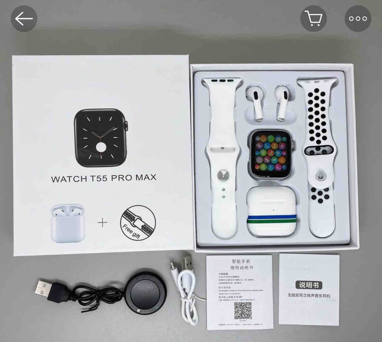 🔥 Combo Smart T55 Pro Max + Audífonos TWS de regalo