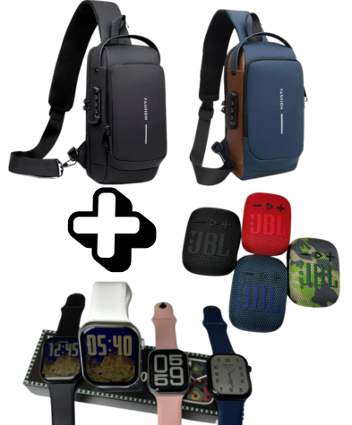 🎯 Combo Fashion + Smartwatch T900 + Parlante JBL Wind 3